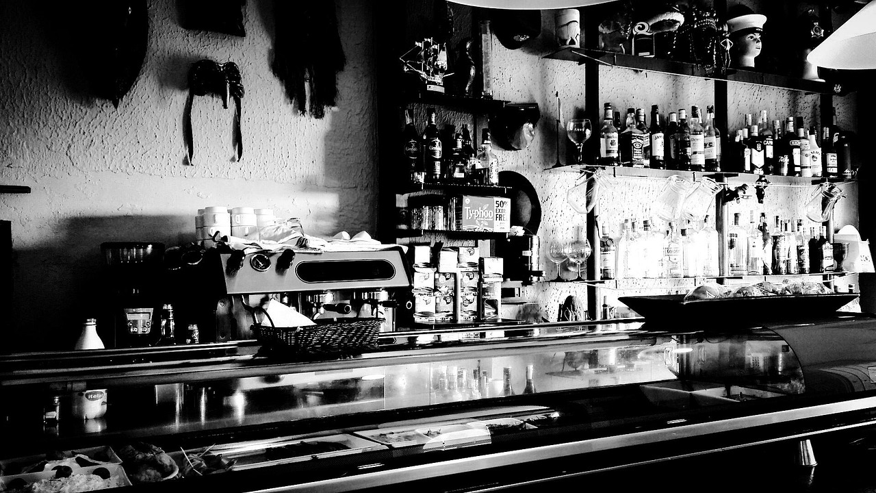 bar, restaurant, black and white, gray restaurant, bar, bar, bar, bar, bar, restaurant, restaurant, restaurant